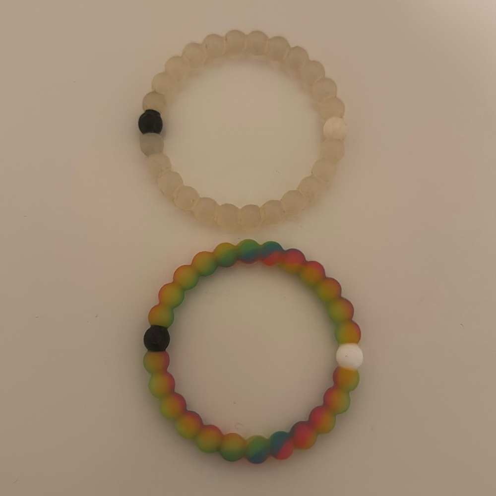 Lokai Bracelet Set (2 Total: Classic and Rainbow Make-a-Wish)